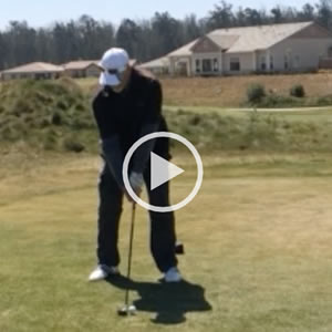 Golfing 2 weeks after knee replacement