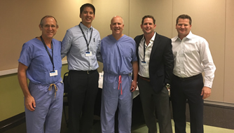 Teaching Partial Knee Replacement surgery with faculty in Chicago