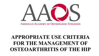 Dr. Sah contributing author to AAOS Hip Arthritis Guidelines