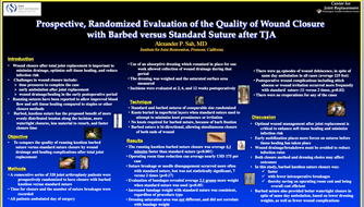 Research presentation by Dr. Sah on Wound Closure and Barbed Suture
